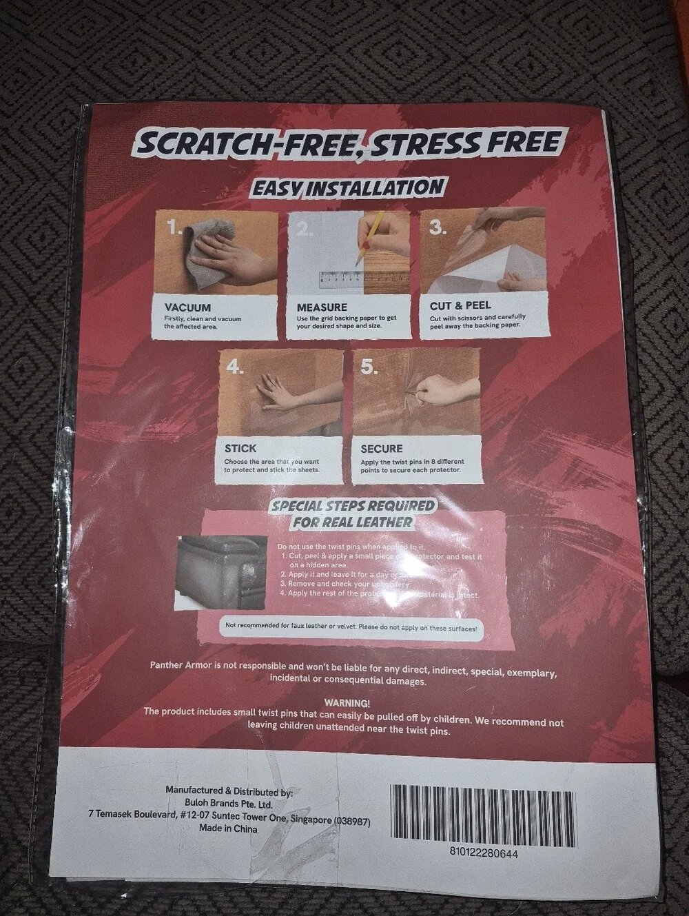 Furniture Protectors - Clear (12 Pack)